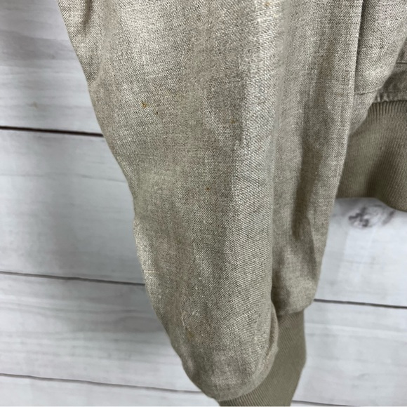 Vintage RARE Ralph Lauren Linen Bomber Jacket - Picture 8 of 9